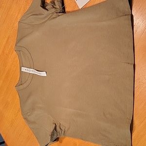 Lululemon classic fit tee t-shirt BRZG olive green 6